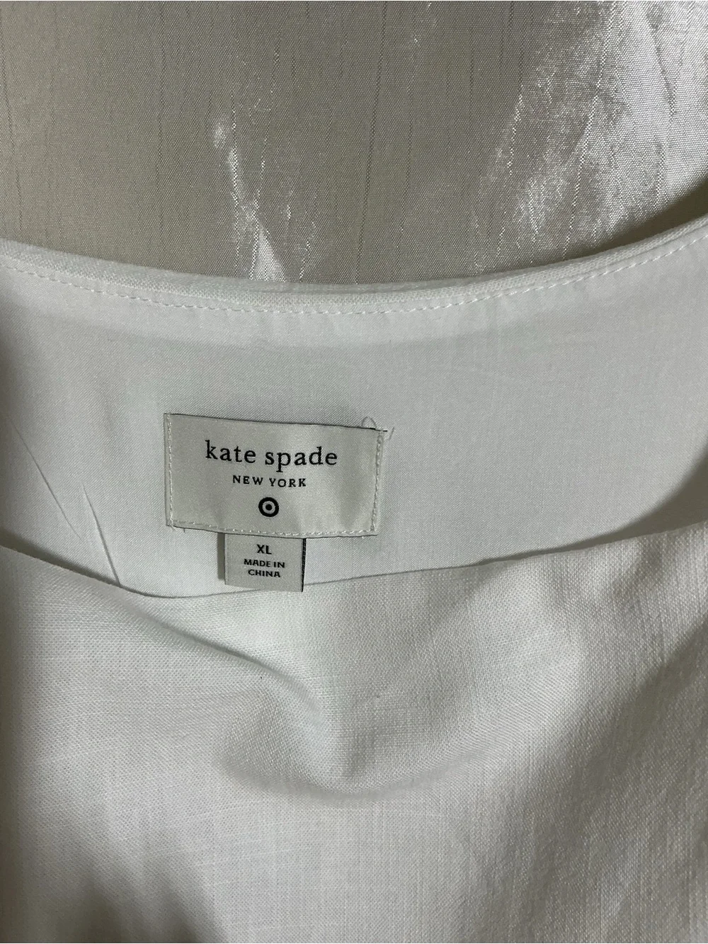 kate spade White Square-Neck Midi Dress